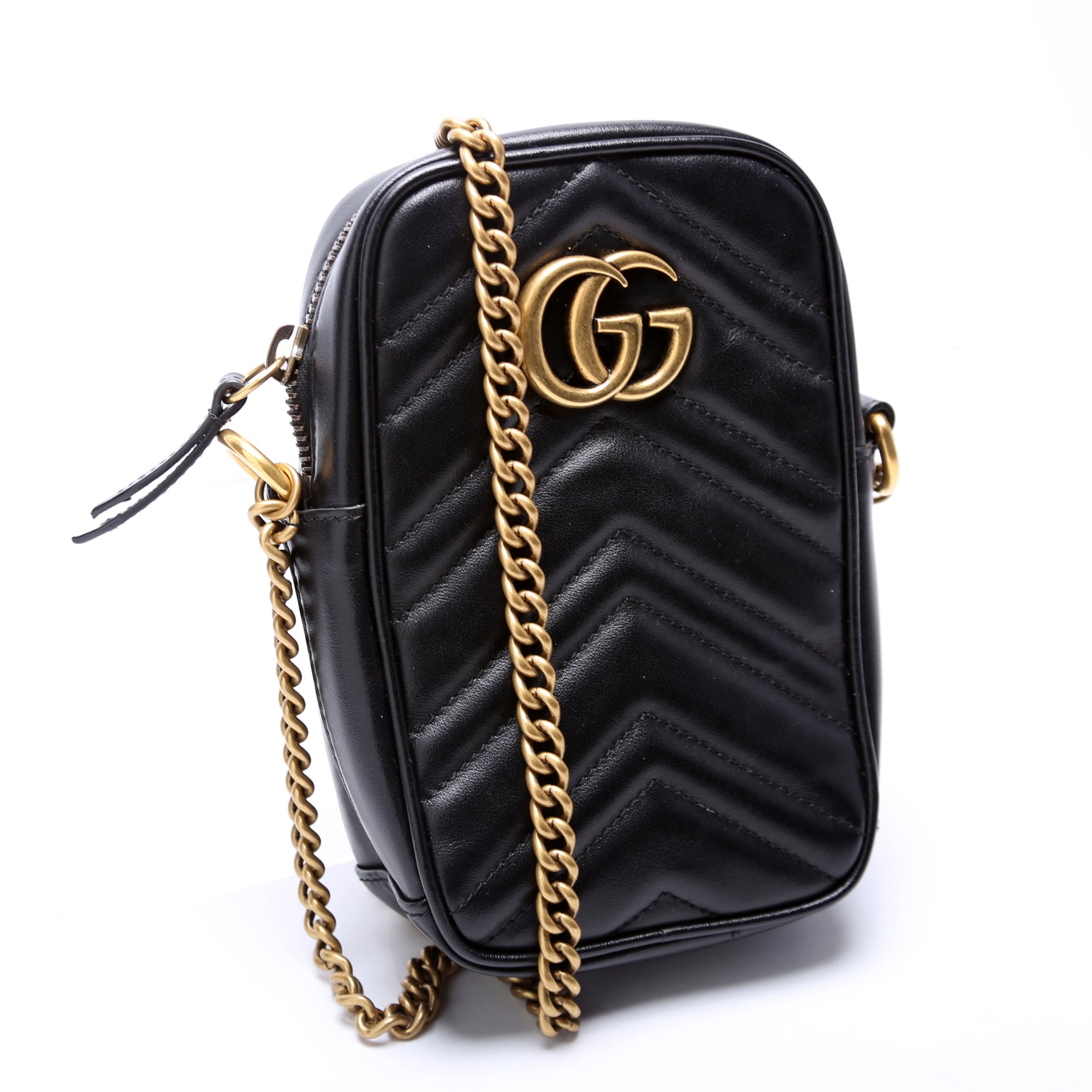 Gucci GG Marmont Black Mini Travel Bag