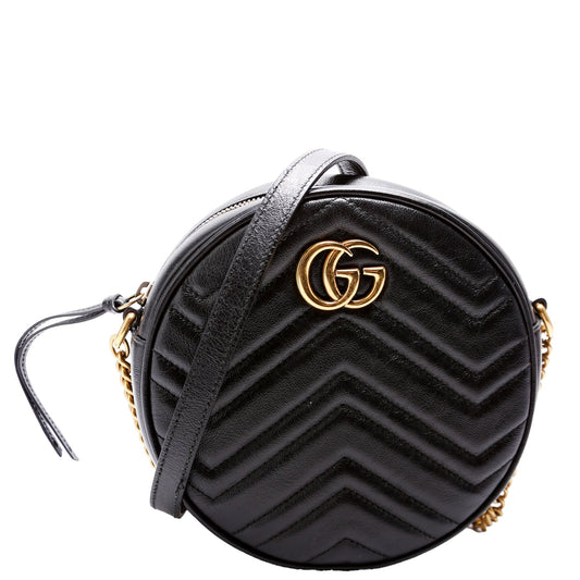 Gucci Marmont Round Mini Travel Bag Mini Round
