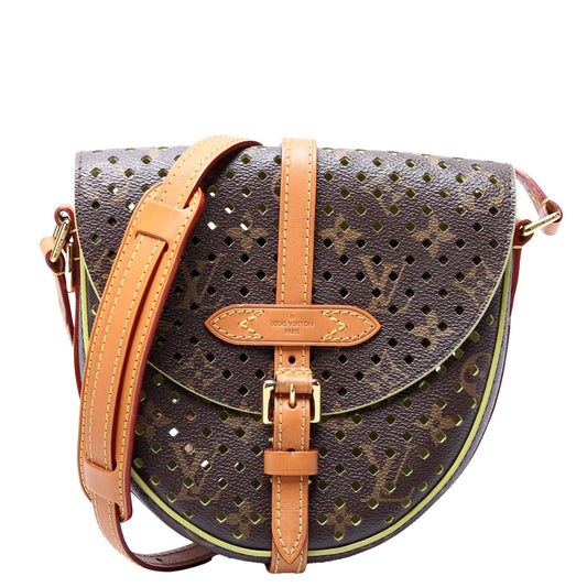 Louis Vuitton SC Flore Perforated Chantilly Green PM Handbag