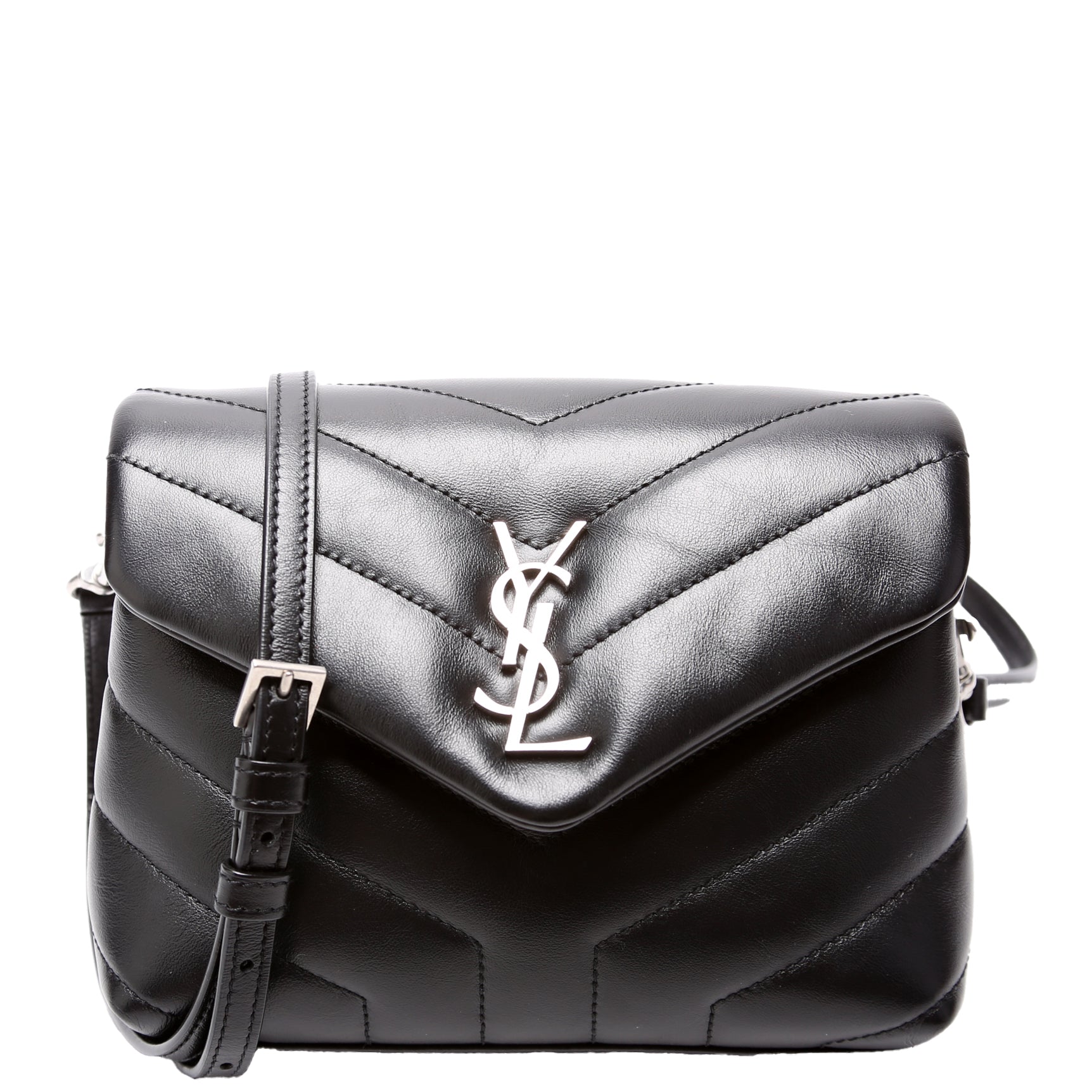 YSL Saint Laurent Loulou Satchel Crossbody Bag Black Toy Satchel Bag