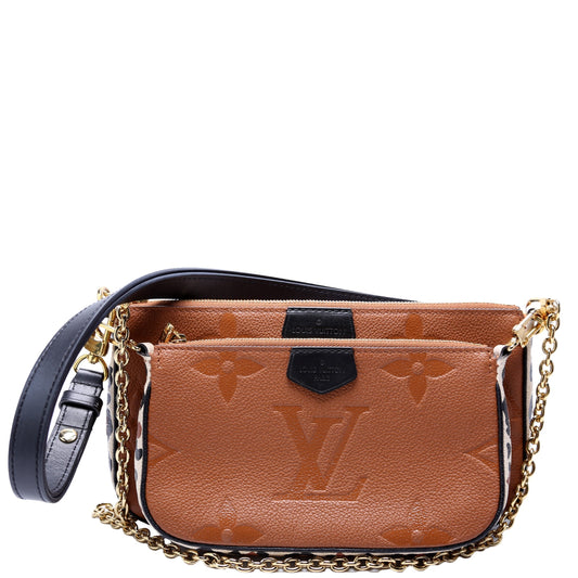Louis Vuitton Multi Pochette Giant Wild at Empreinte Clutch Bag Heart 3