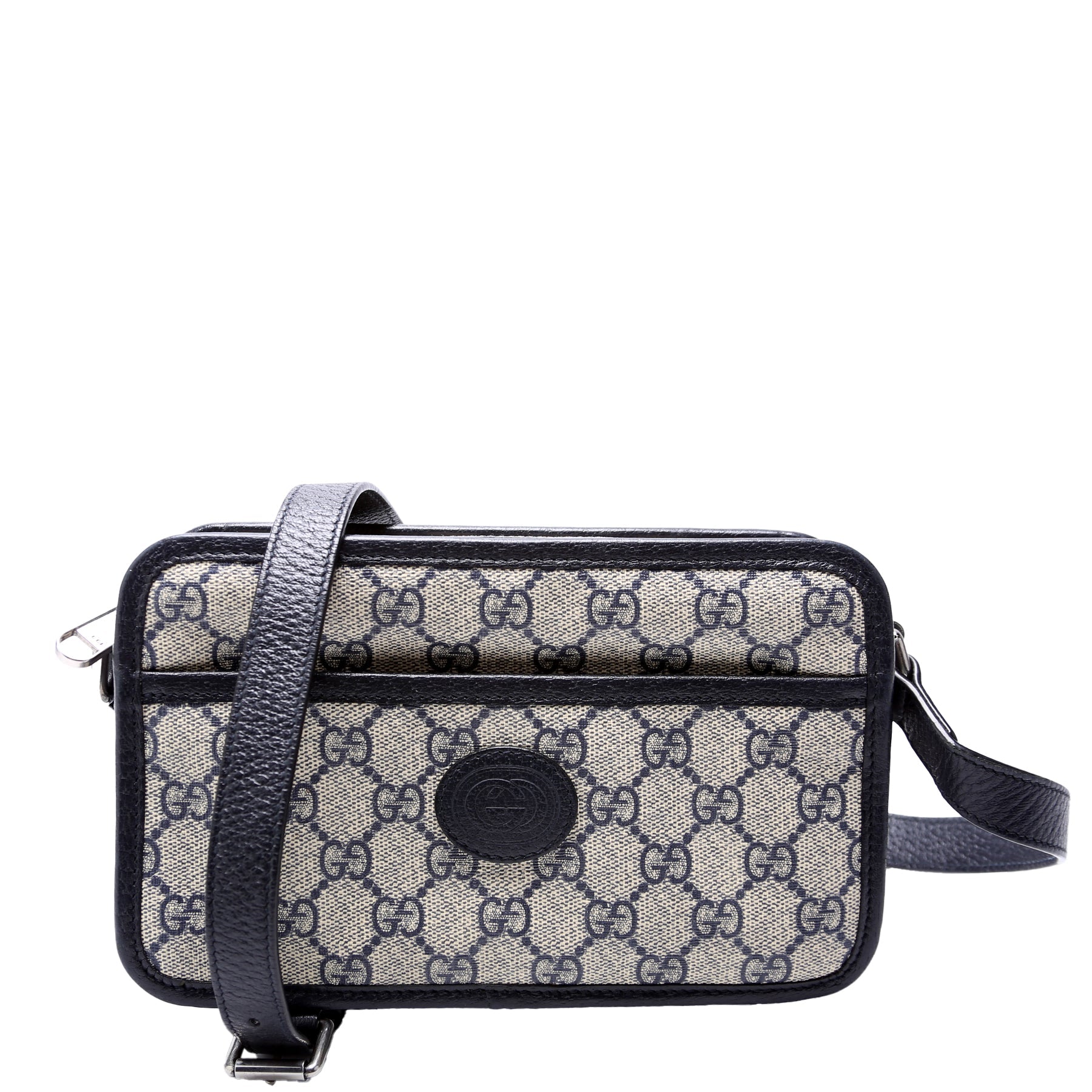 Gucci GG Supreme Interlocking Blue Mini Travel Bag