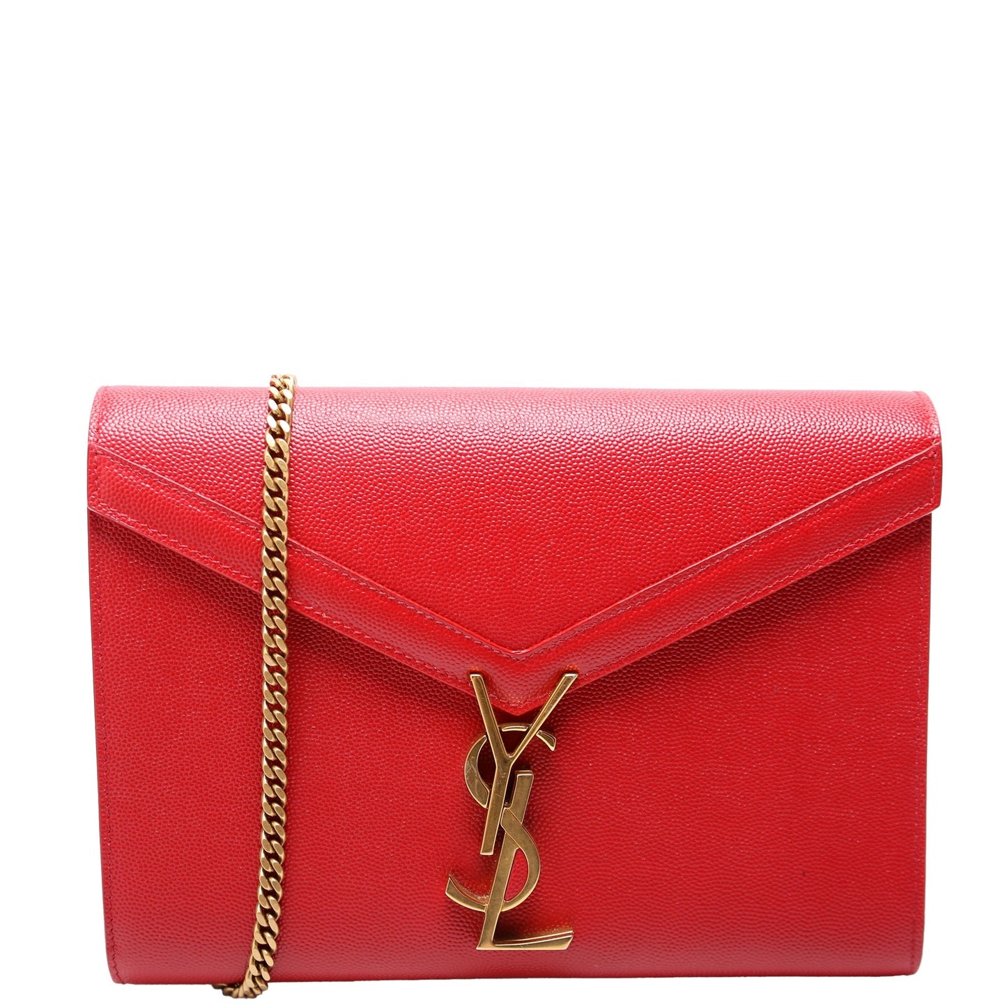 YSL Saint Laurent Cassandra Crossbody Bag Red Chain