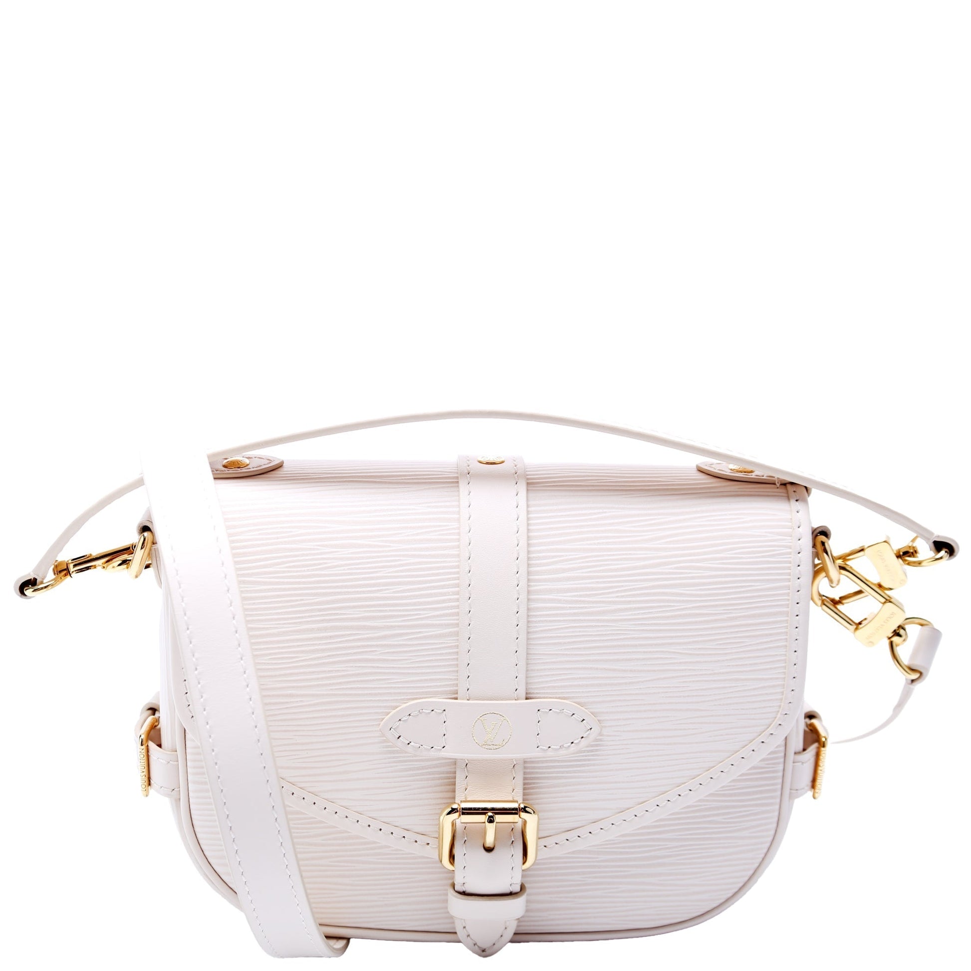Louis Vuitton Saumur BB Softer White Epi Handbag