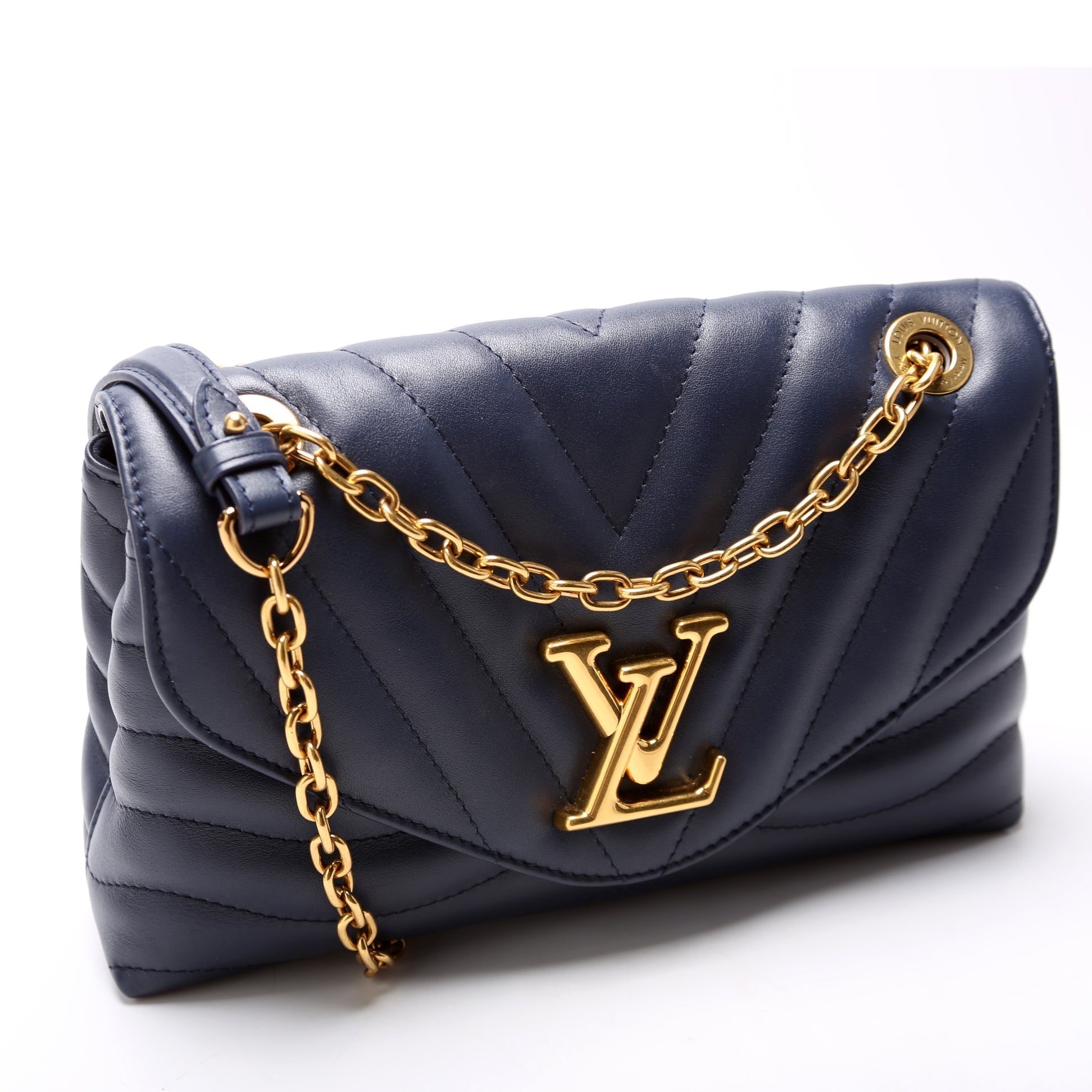 Louis Vuitton New Wave MM Navy Handbag
