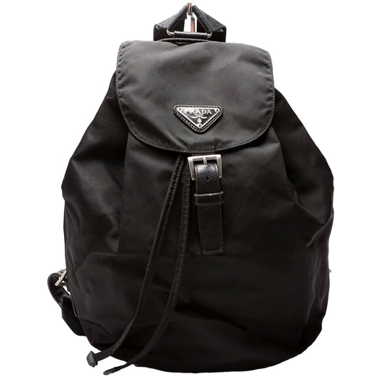 Prada Top Backpack Bag Nylon Black