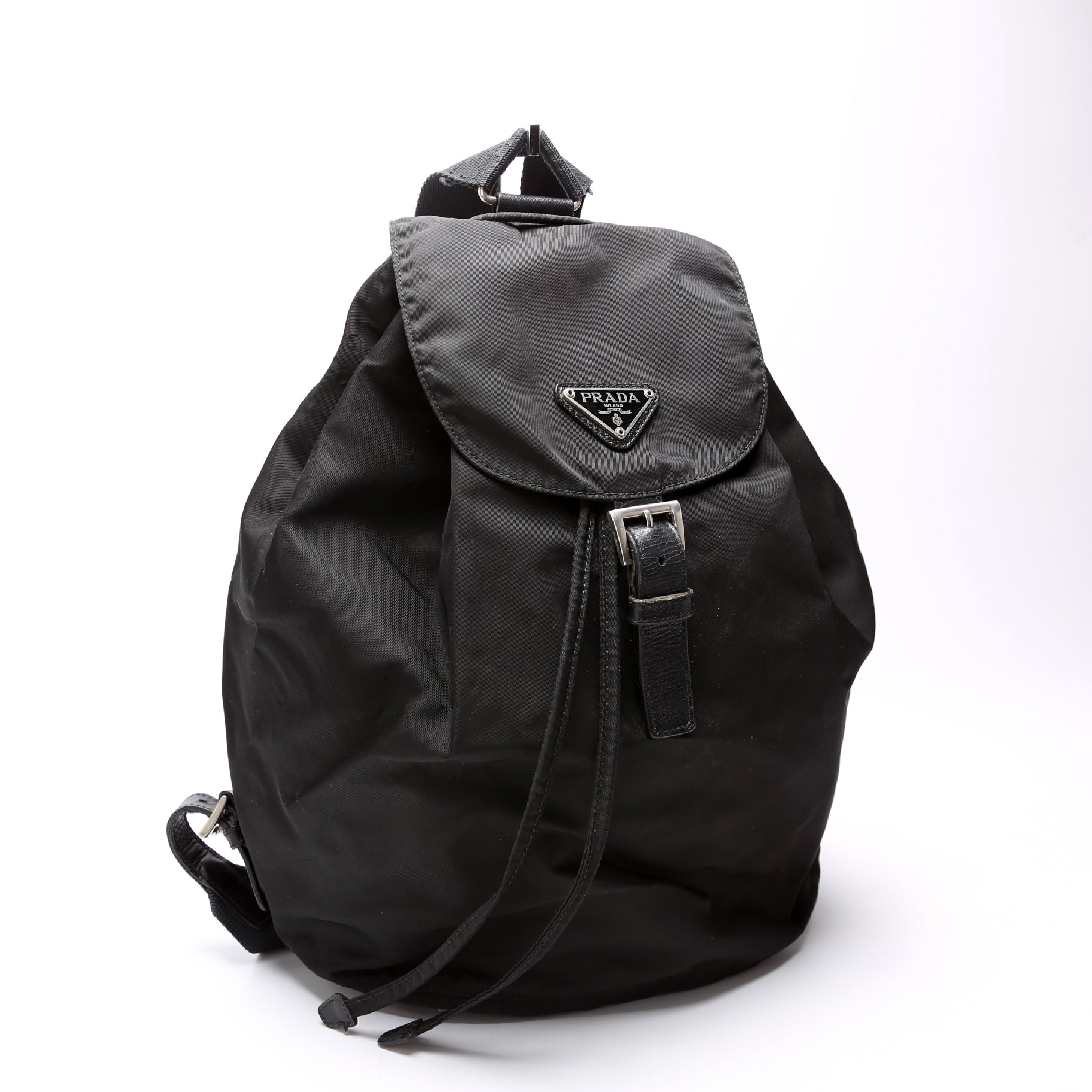 Prada Top Backpack Bag Nylon Black