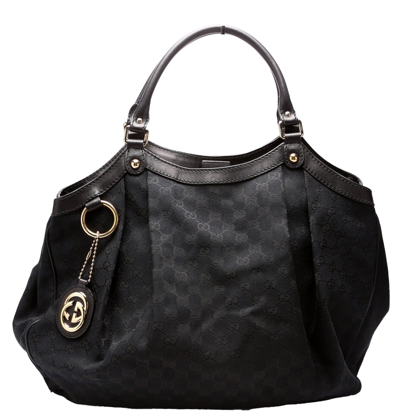 Gucci Sukey GG Canvas Black Large Travel Bag