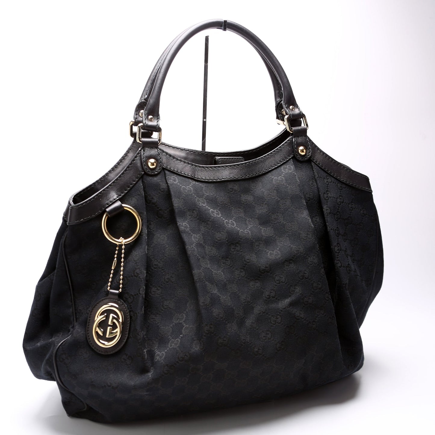 Gucci Sukey GG Canvas Black Large Travel Bag