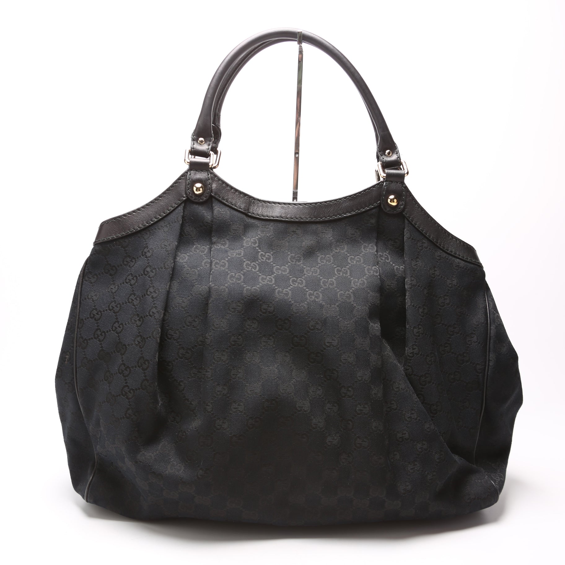 Gucci Sukey GG Canvas Black Large Travel Bag