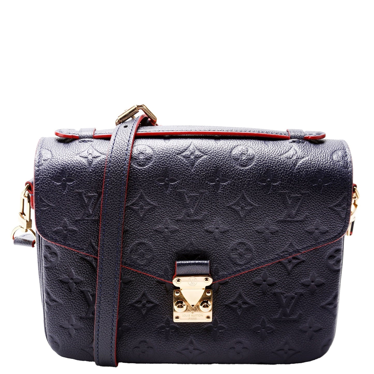 Louis Vuitton Pochette Metis Navy Empreinte Clutch Bag