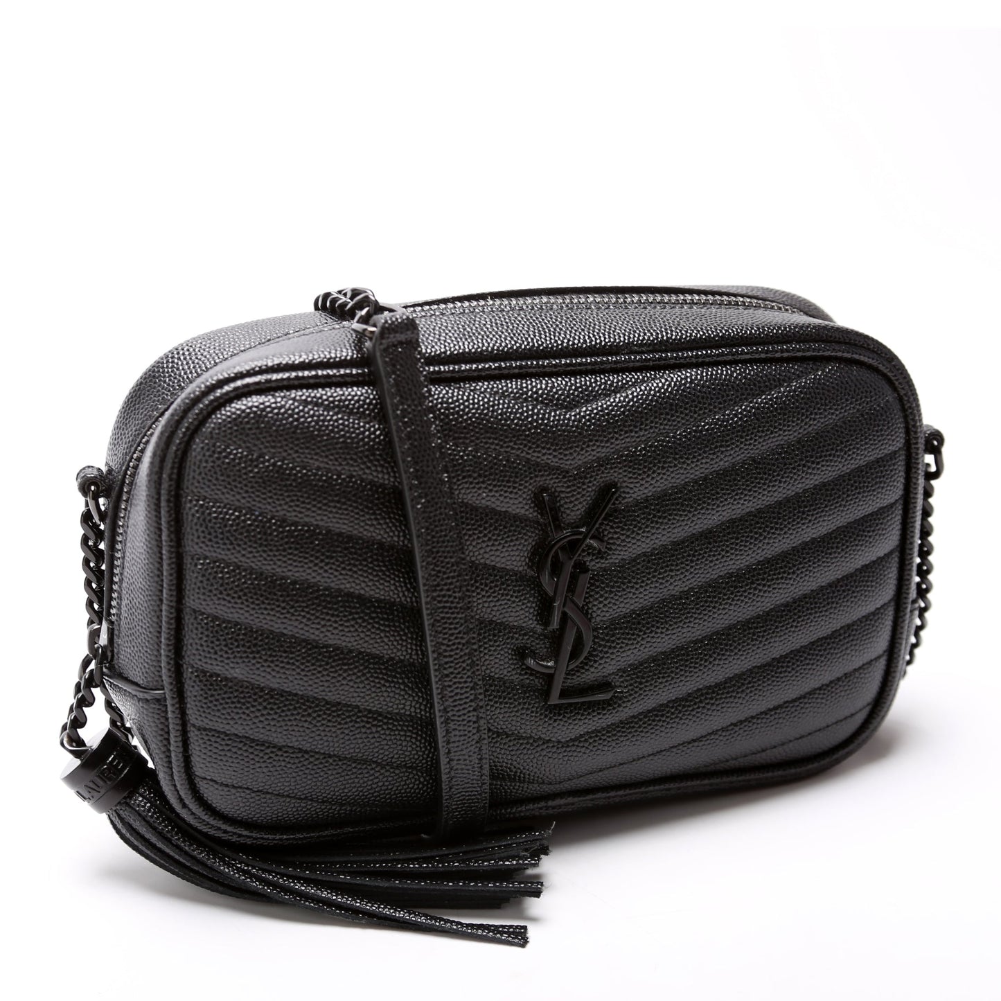 YSL Saint Laurent Lou Camera Bag Black Mini Travel Bag