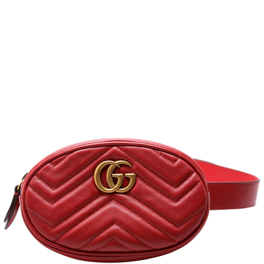 Gucci Marmont Red Belt Bag Red