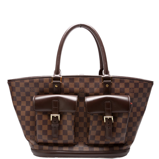 Louis Vuitton Manosque GM Ebene Damier Handbag Ebene 4