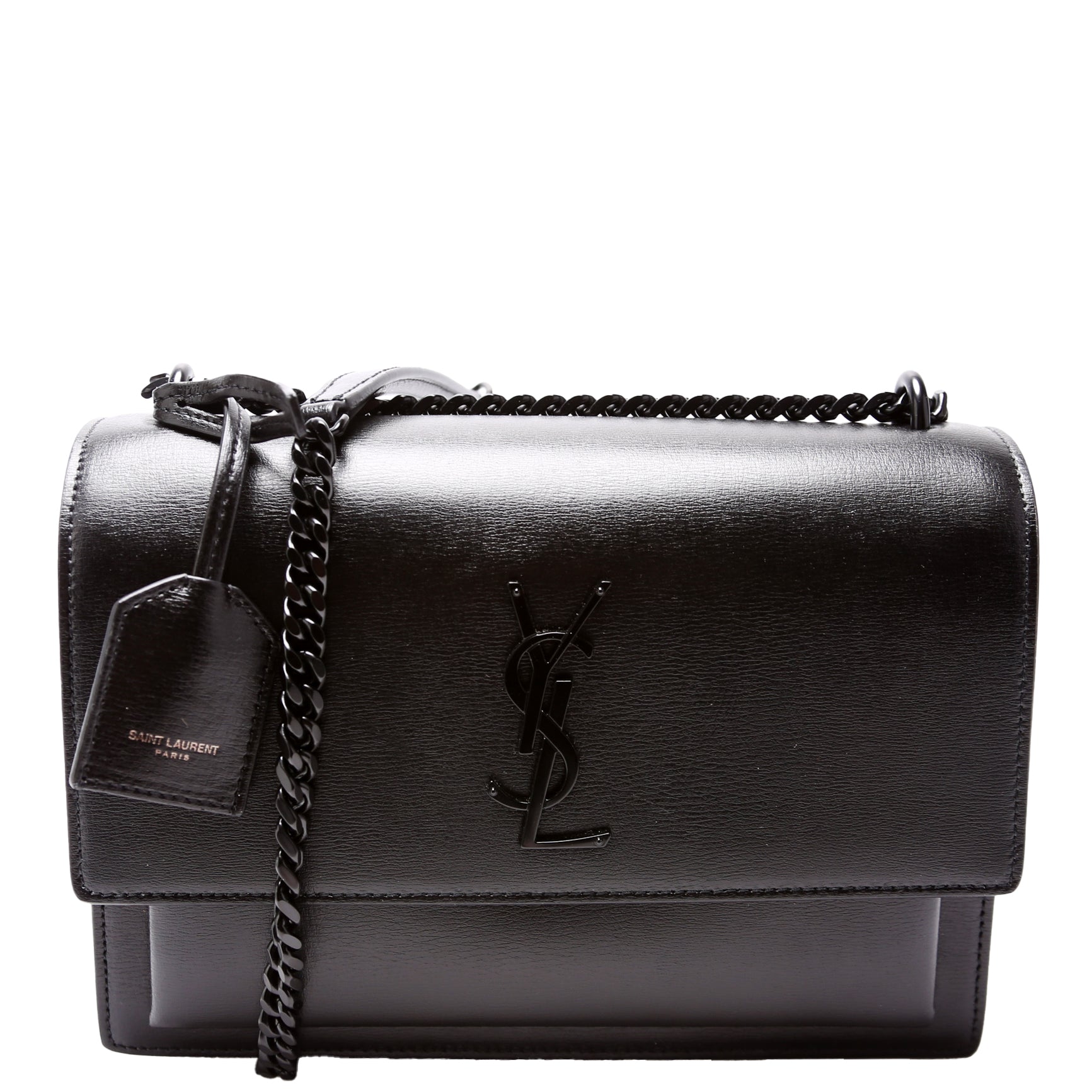 YSL Saint Laurent Saint Laurent Sunset Smooth Bag Leather Black Travel Bag