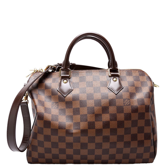 Louis Vuitton Speedy 30 Bandouliere Ebene Damier Handbag Ebene 5
