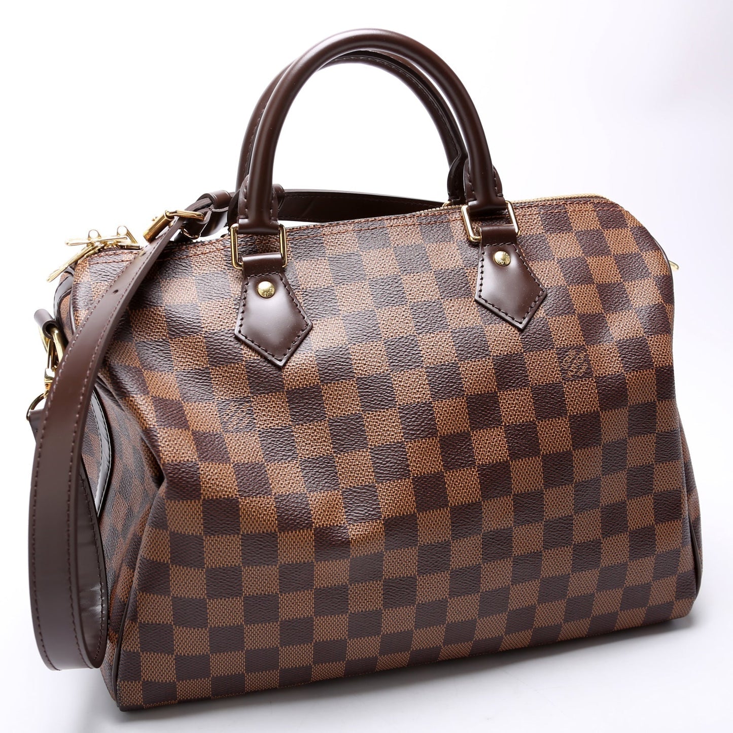Louis Vuitton Speedy 30 Bandouliere Ebene Damier Handbag Ebene 5