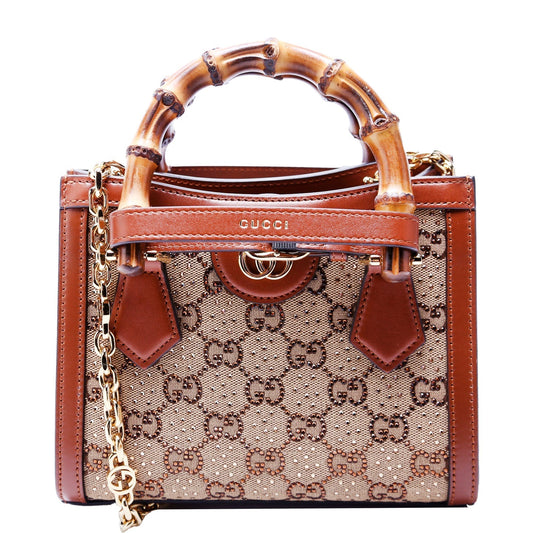 Gucci GG Crystal Diana Mini Tote Bag