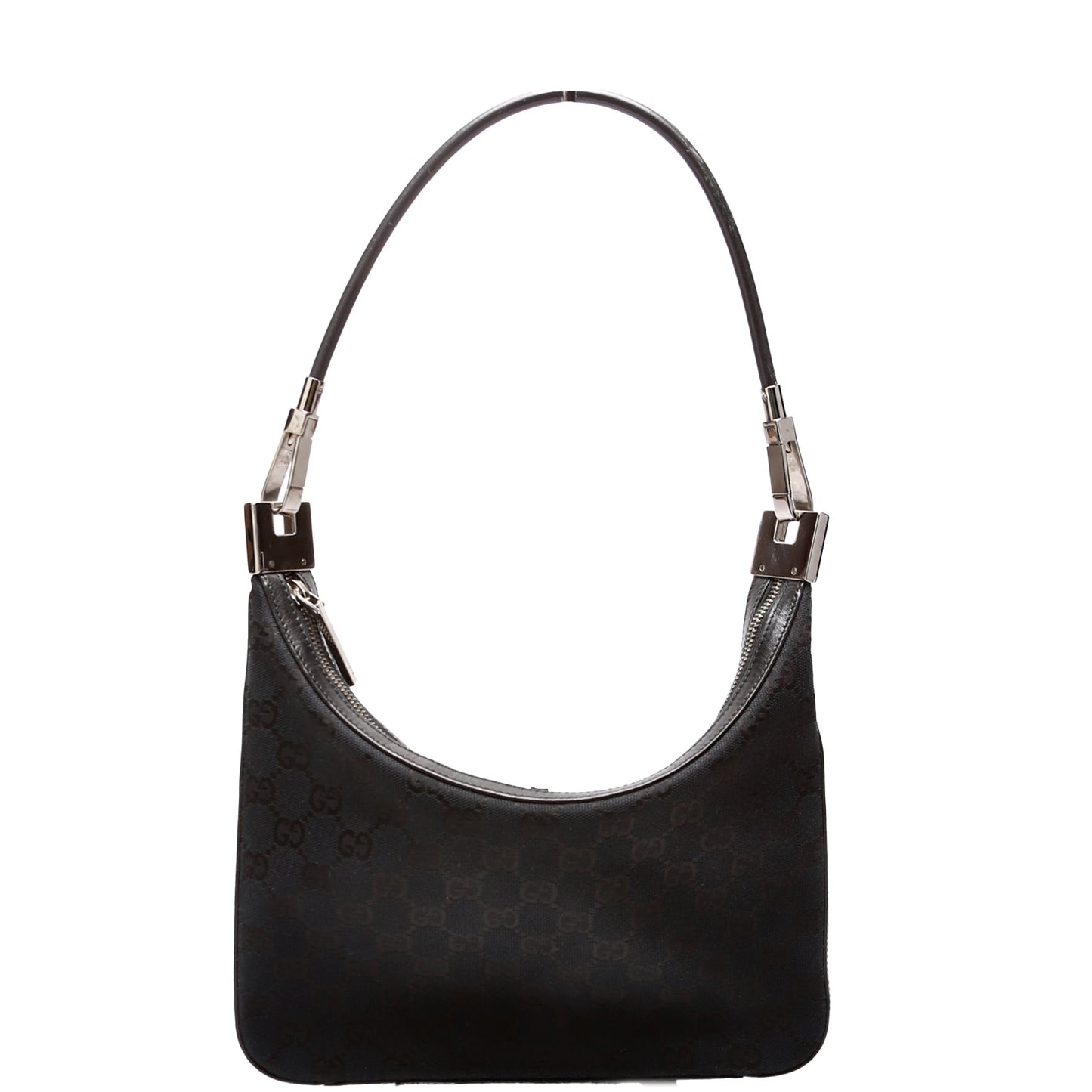 Gucci 001 GG Canvas Black Small Shoulder Bag
