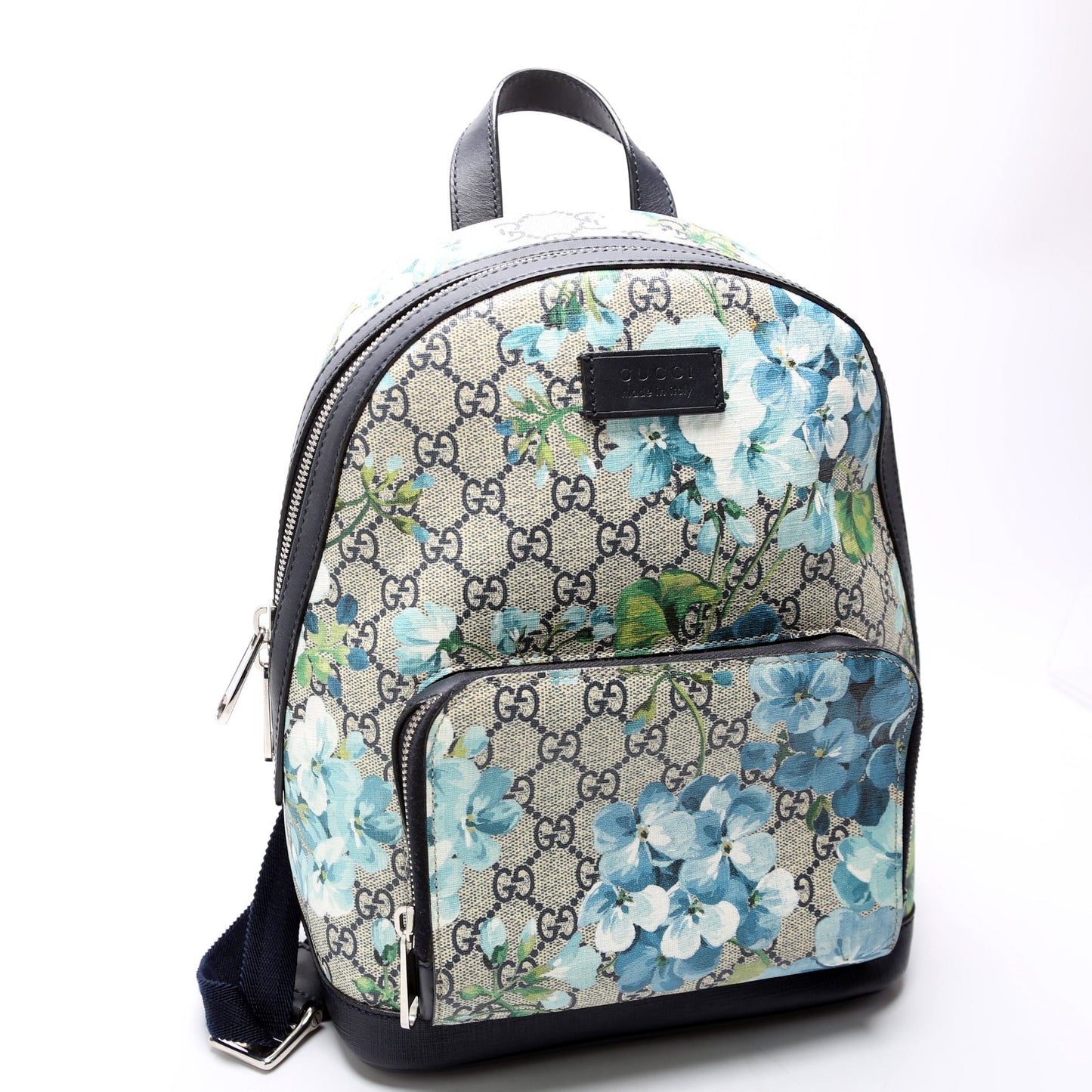 Gucci GG Supreme Blooms Backpack Navy