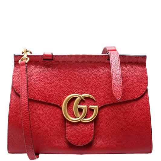 Gucci Marmont Red Small Top Handle Travel Bag