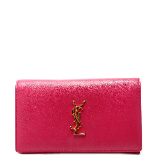 YSL Saint Laurent Kate Wallet Bag Pink Chain Travel Bag