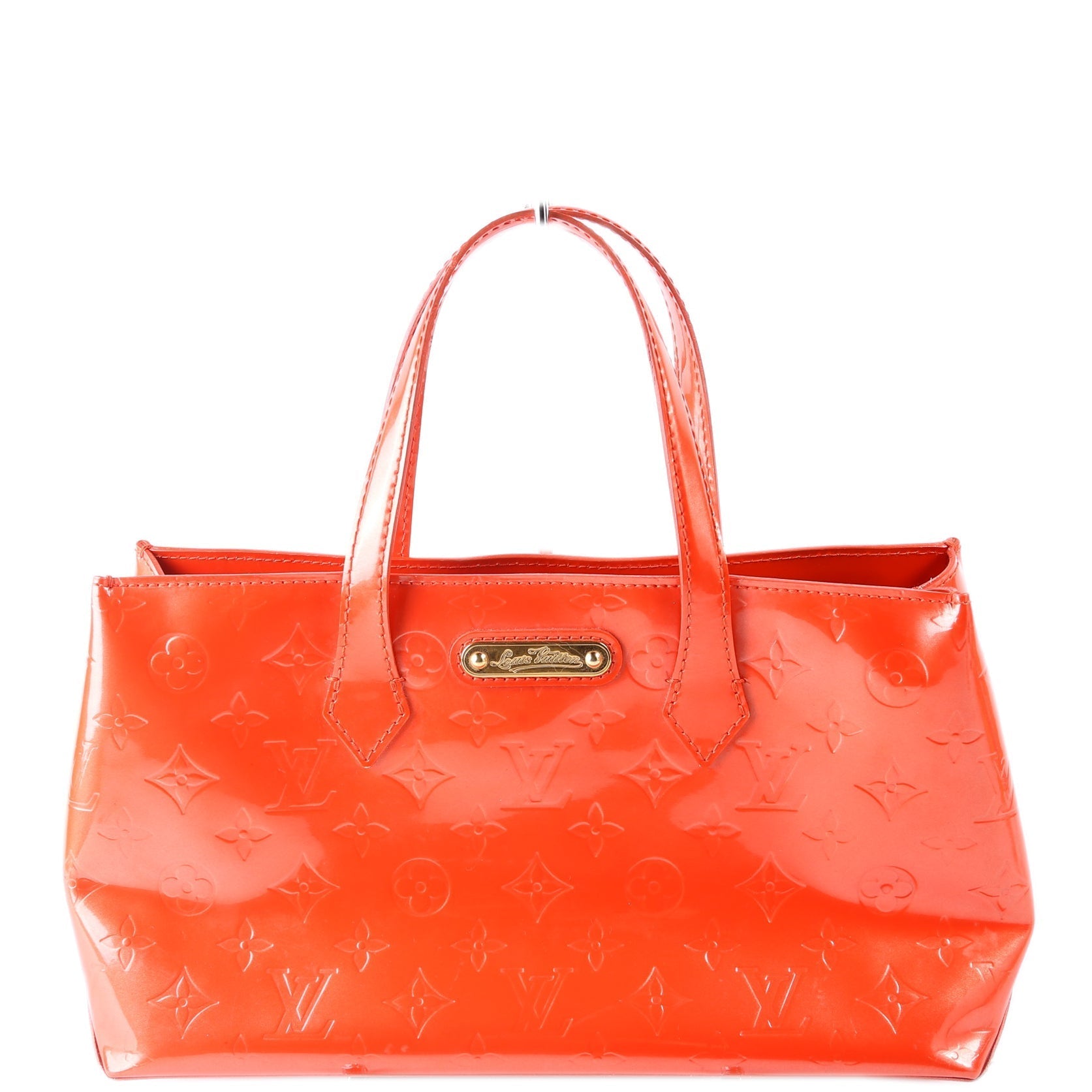 Louis Vuitton Wilshire Orange PM Vernis Handbag