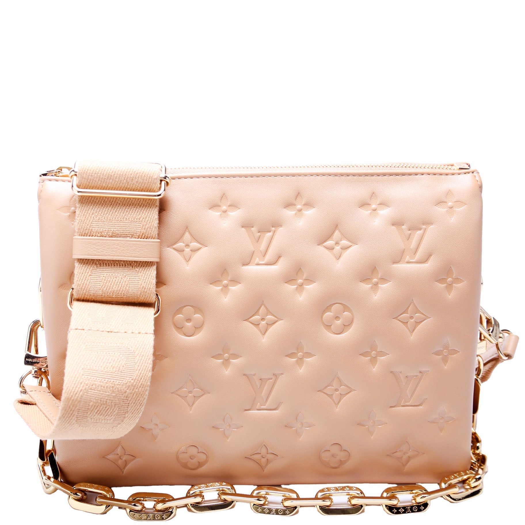 Louis Vuitton Coussin PM NV Tan Lambskin Handbag