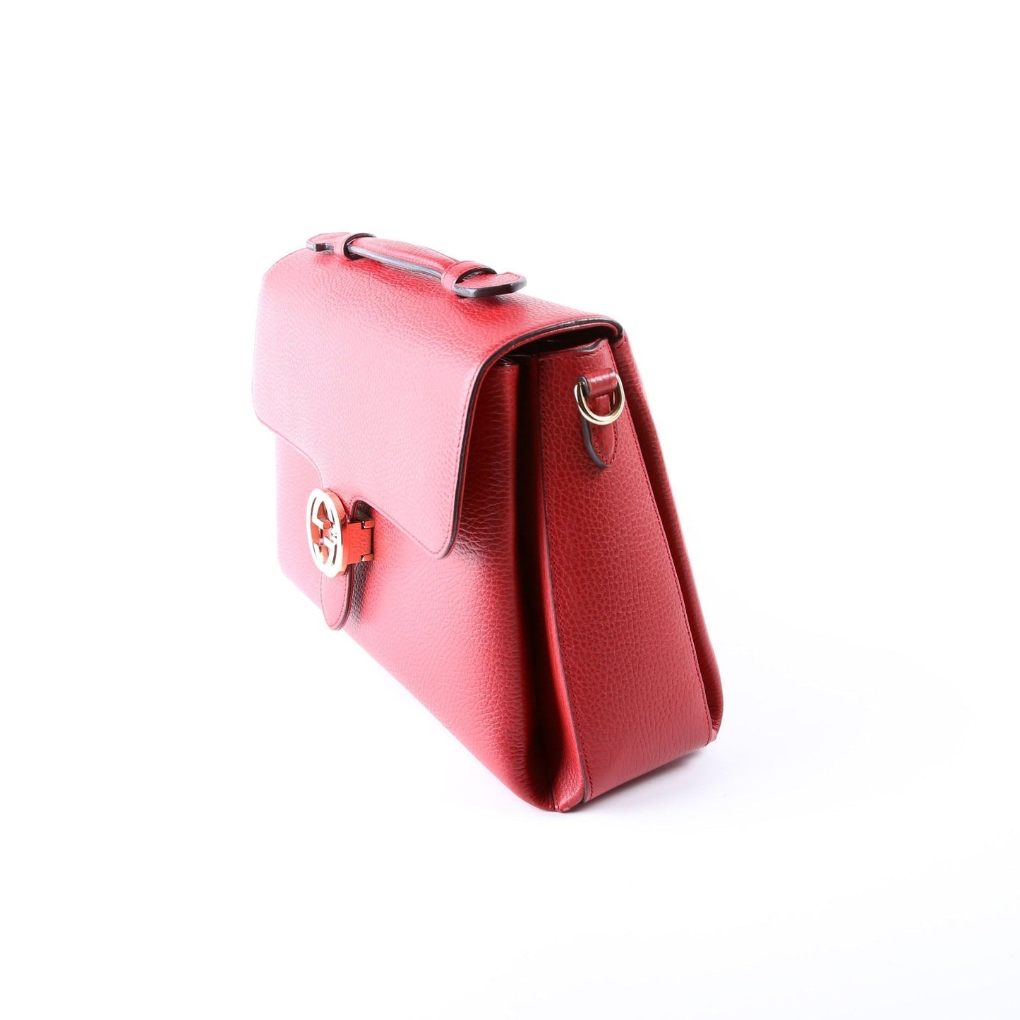 Gucci Interlocking GG Red Large Shoulder Bag