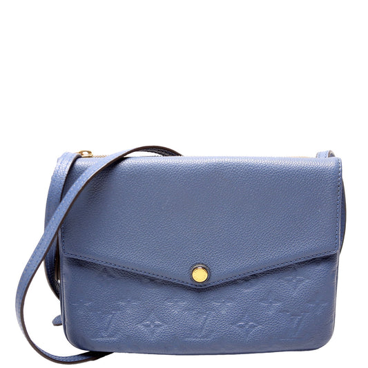 Louis Vuitton Twice Blue Empreinte Handbag