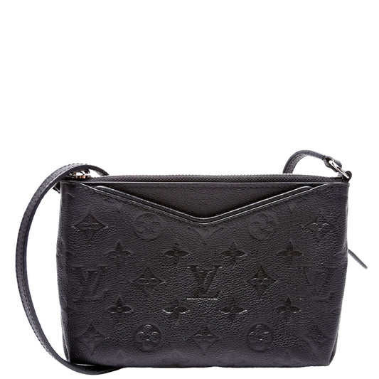 Louis Vuitton Pallas Uniformes Empreinte Black Clutch Bag Empreinte Black