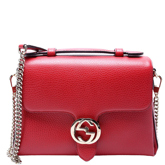 Gucci Interlocking Red Medium Travel Bag
