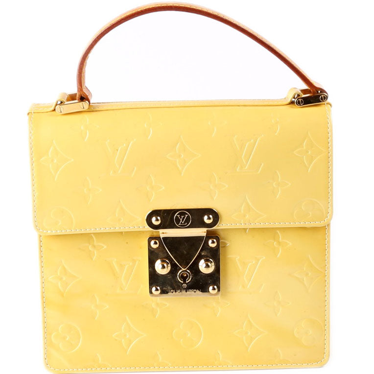 Louis Vuitton Spring Street Older Yellow Vernis Jewelry