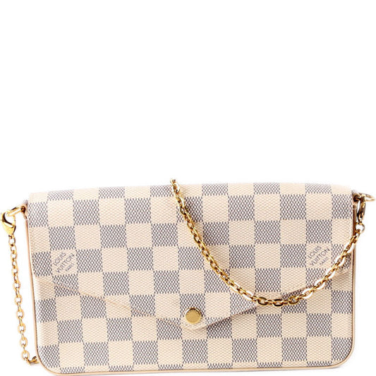 Louis Vuitton Pochette Felicie Azur Clutch Bag