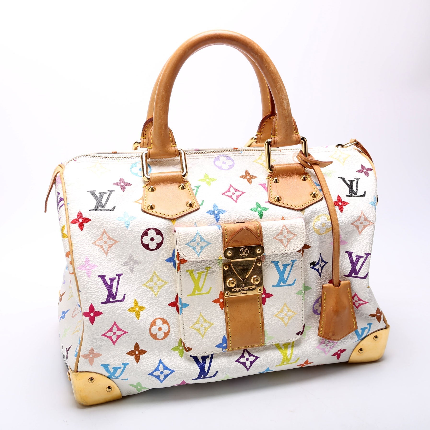 Louis Vuitton Speedy 30 Multicolor Handbag Multicolor 7