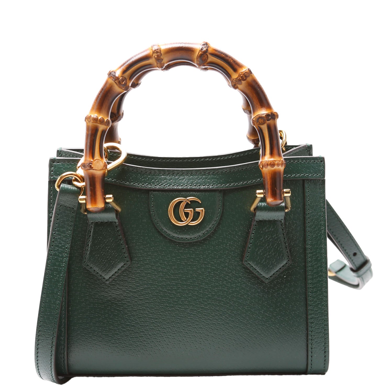 Gucci Diana Cuir Green Mini Tote Bag