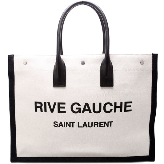 YSL Saint Laurent Saint Laurent Rive Gauche Tote Bag Beige