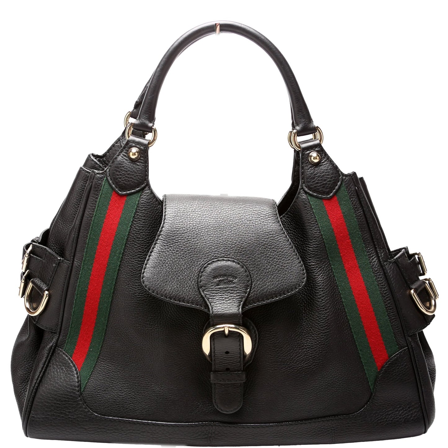 Gucci Web Heritage Leather Shoulder Bag