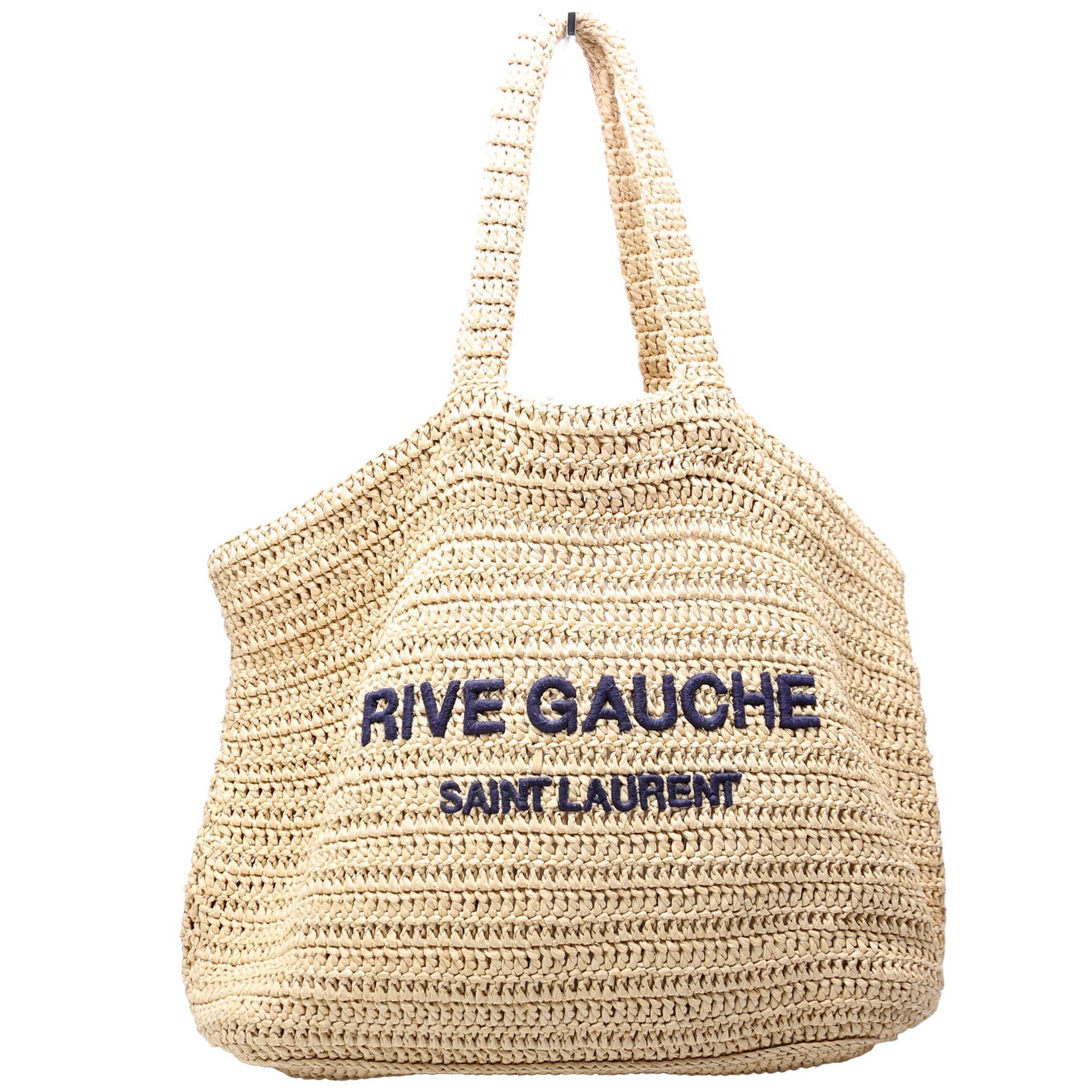 YSL Saint Laurent Saint Laurent Rive Gauche Tote Bag Raffia