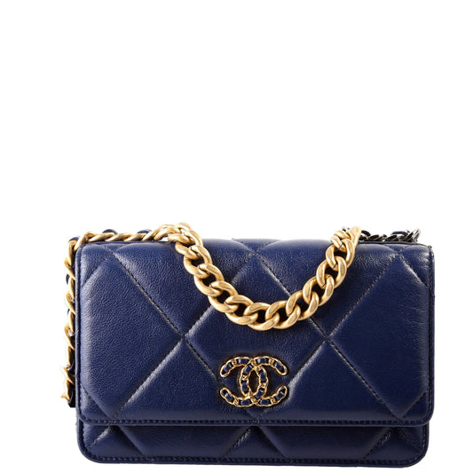 Chanel 19 WOC Quilted Lambskin 29M Clutch Bag Lambskin 29M