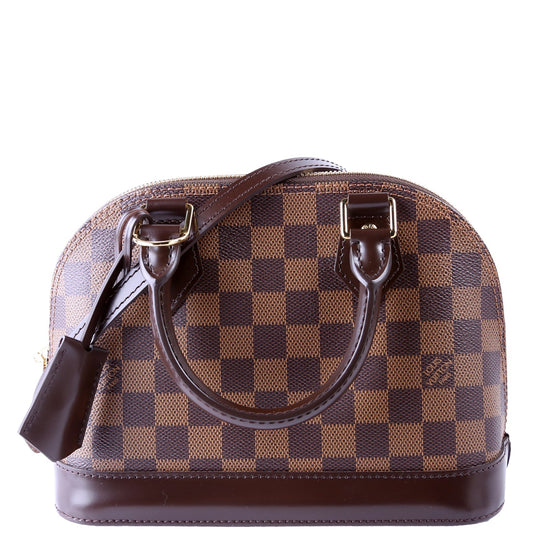 Louis Vuitton Alma BB Ebene Damier Handbag Ebene 19