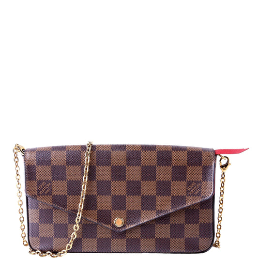 Louis Vuitton Pochette Felicie Ebene Clutch Bag Ebene 1