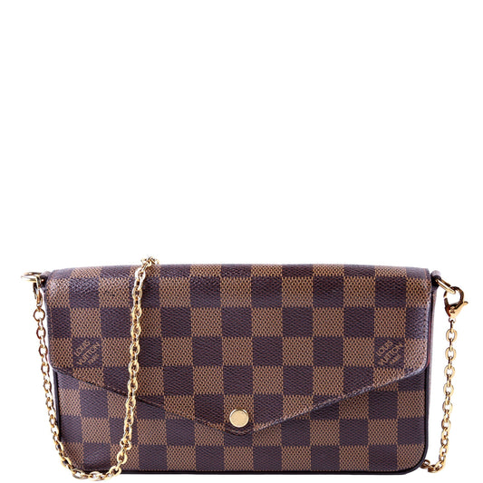 Louis Vuitton Pochette Felicie Ebene Clutch Bag Ebene 2