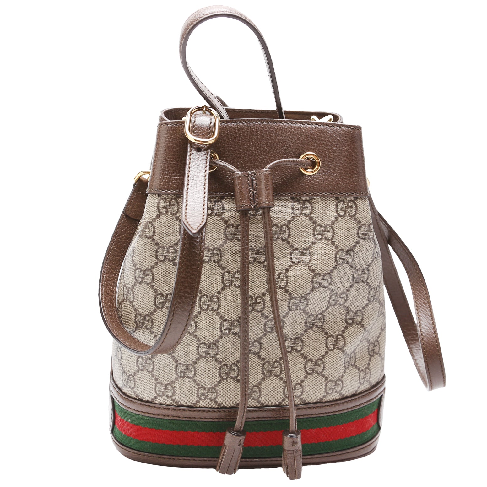Gucci Ophidia Flora Brown Bucket Bag