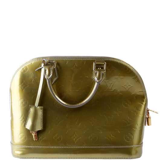 Louis Vuitton Alma PM Vernis Green Handbag