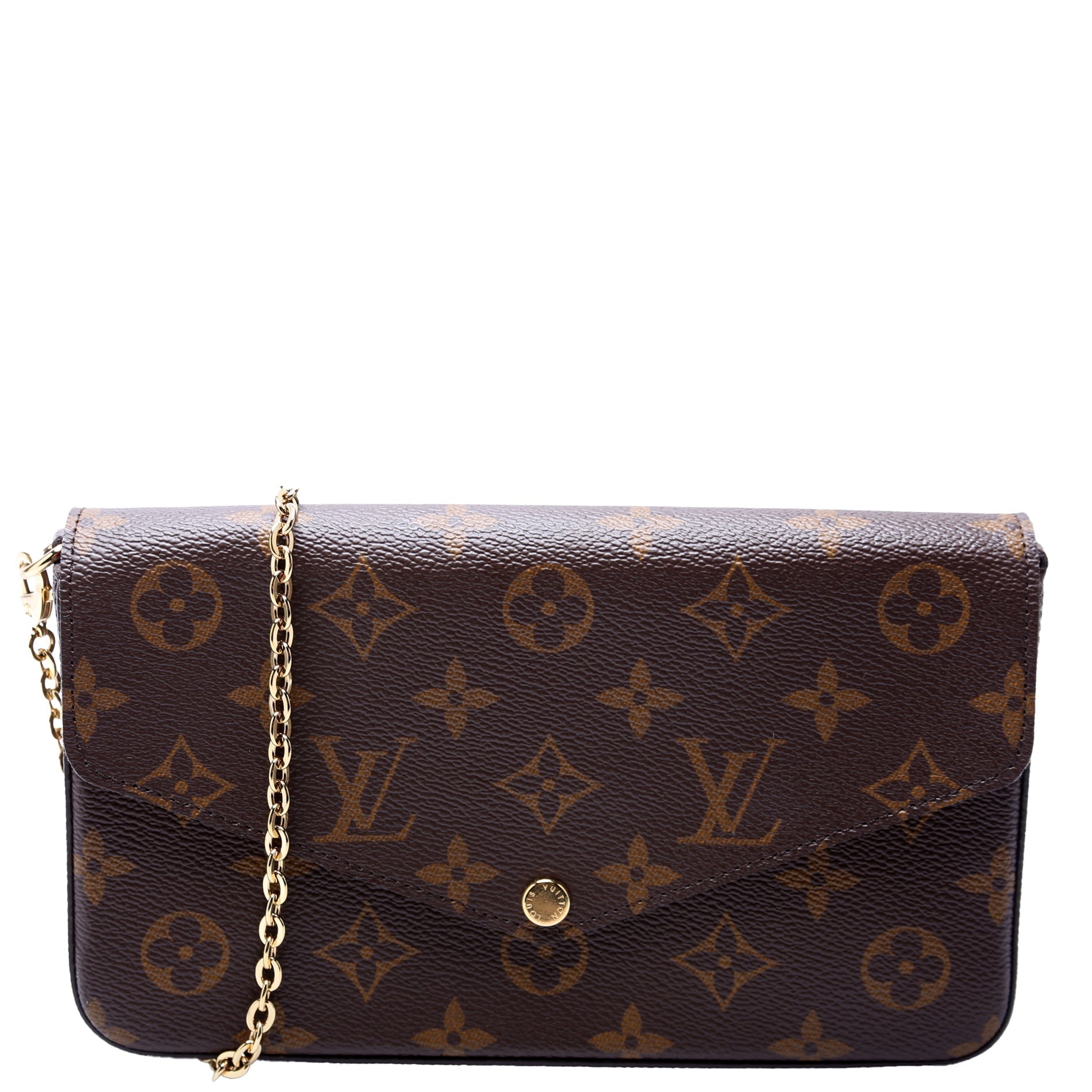 Louis Vuitton Pochette Felicie Berry Monogram Clutch Bag Berry 3