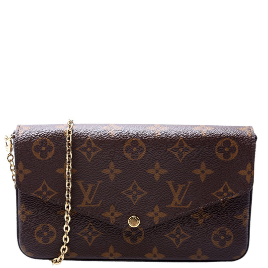 Louis Vuitton Pochette Felicie Berry Monogram Clutch Bag Berry 3