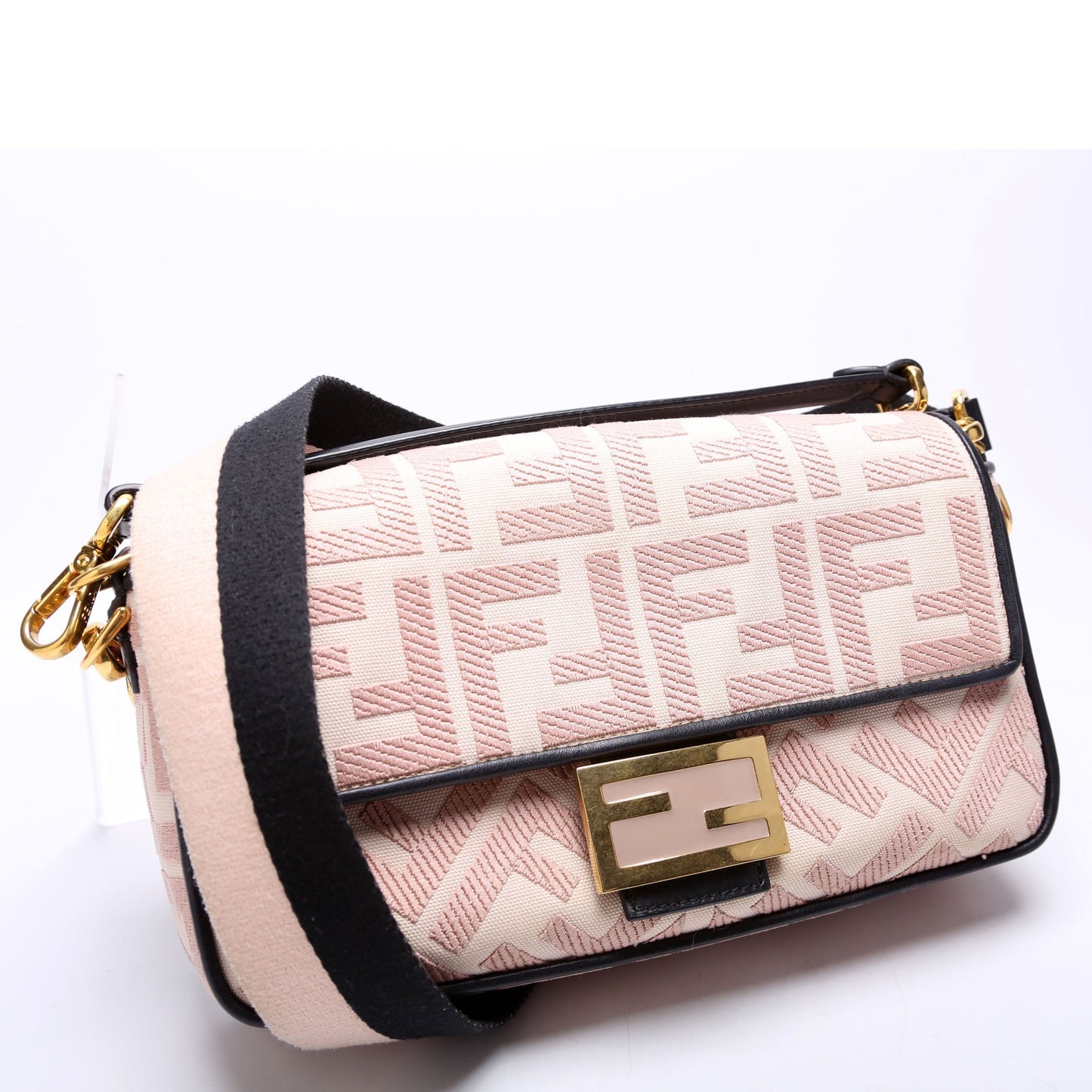 Fendi Ff Jacquarduette 8Br600 Bag Pink Travel Bag