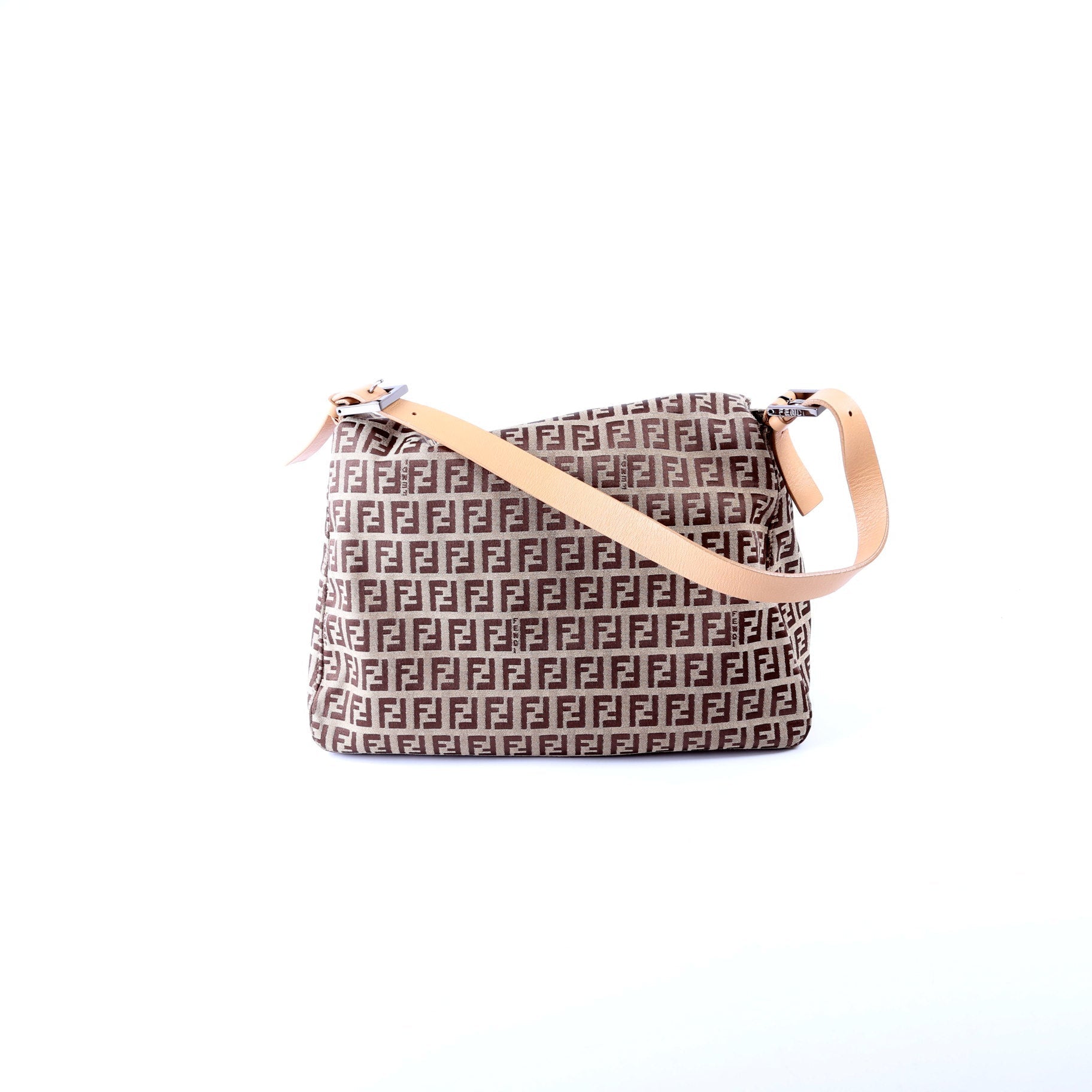 Fendi Mama Forever Zucchino Fabric Bag Brown Travel Bag