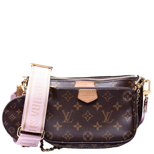 Louis Vuitton Multi Pochette Monogram Pink Clutch Bag Pink 3